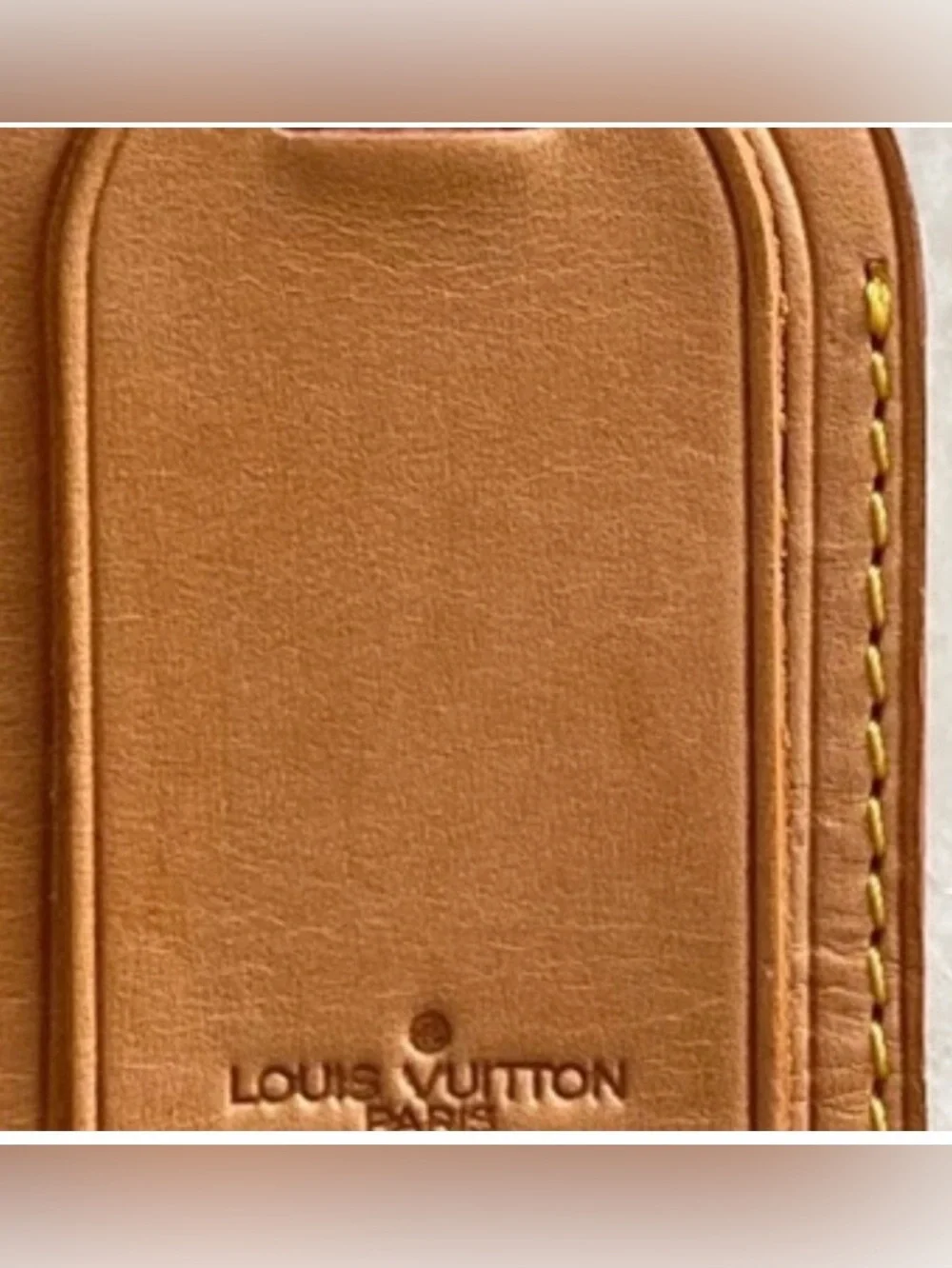 Authentic - 1 - LOUIS VUITTON Vachetta Luggage Tag Poignet.price for one